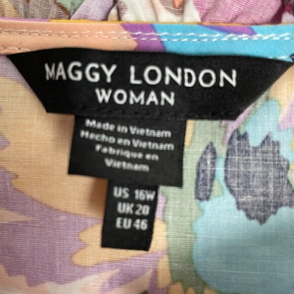 Maggy London Woman Floral Ruffled Swing Dress - Picture 9 of 13